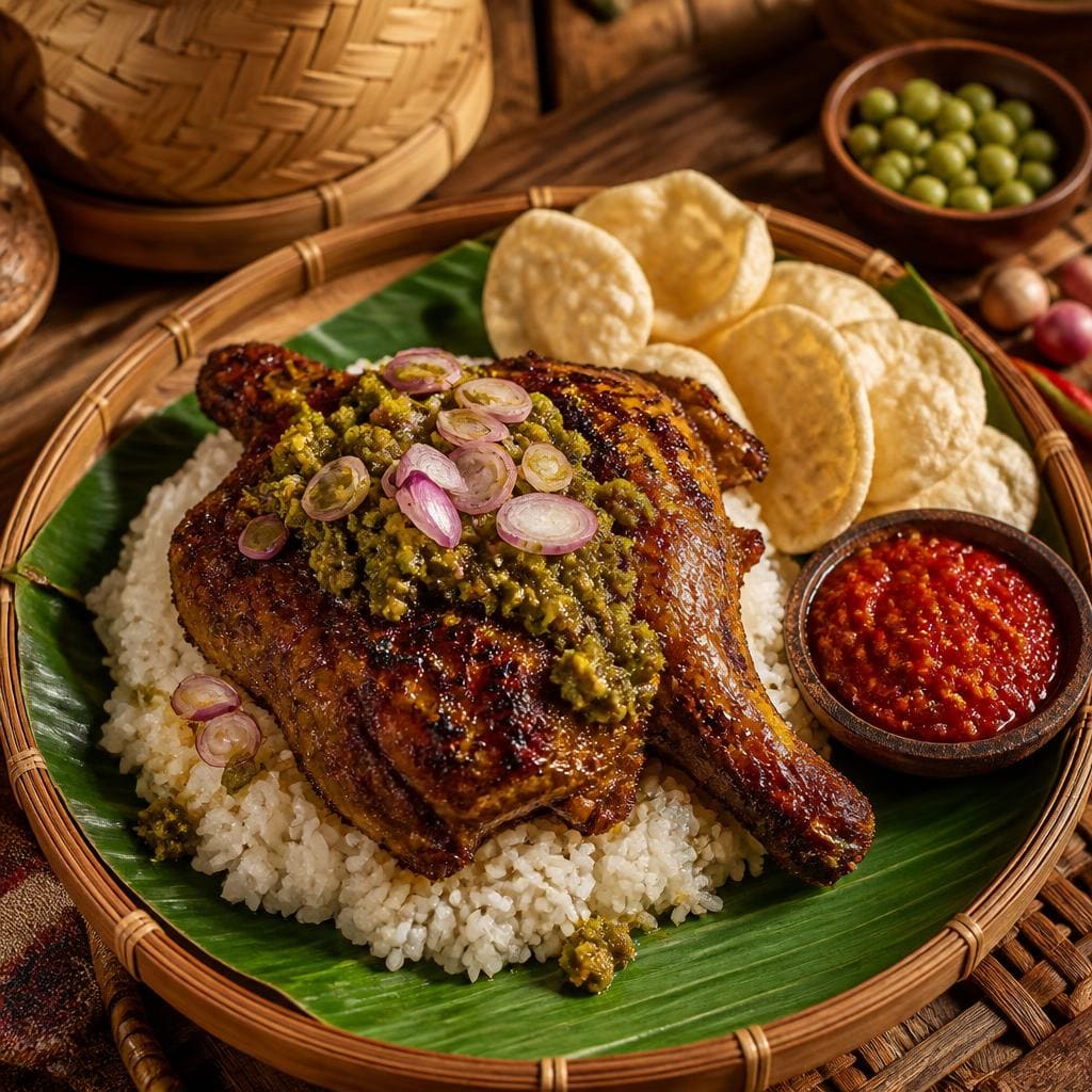 Nasi Ayam Bakar Kemiri dari Sate Khas Senayan